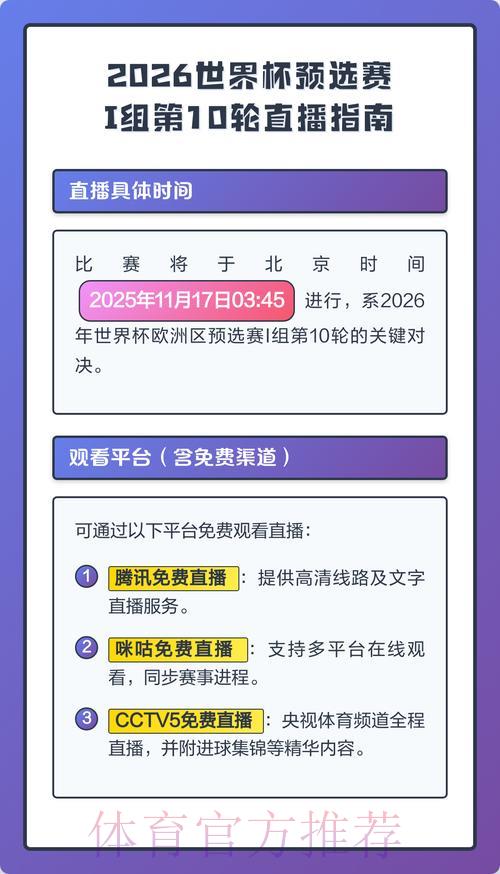 2026世界杯直播全程观看完整指南